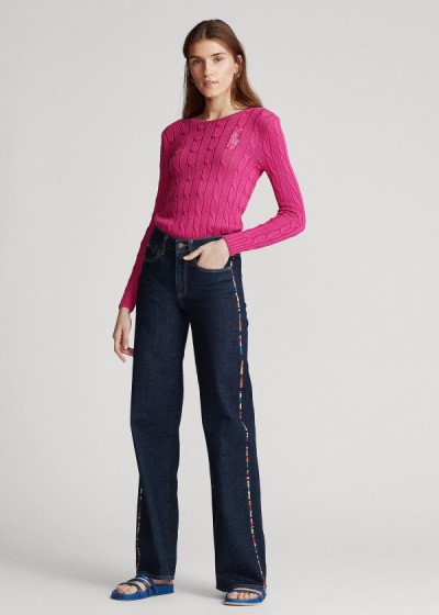 Polo Ralph Lauren Ulta Stretch Wide-Leg Jeans Dame Danmark (GKBMD9085)